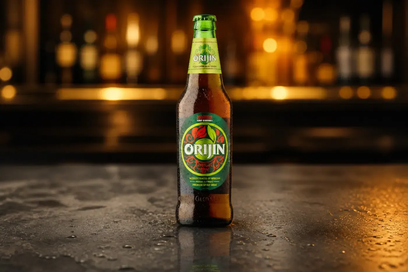 Chilled bottle of Orijin Beer at the 042 bar
