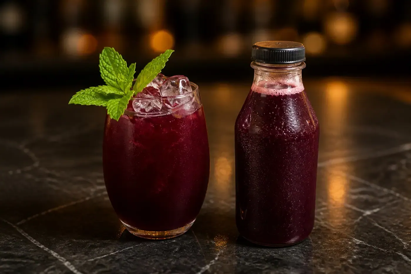 Chilled Zobo served over ice